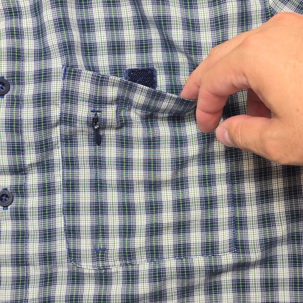 The North Face Mens Plaid Short Sleeve‎ Button Up Shirt Large Camp Hiking - Picture 9 of 15